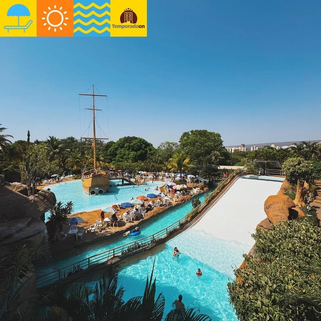 Piazza Diroma Com Acesso Ao Acqua Park - Temporda Cn L Aparthotel Caldas Novas 0*,