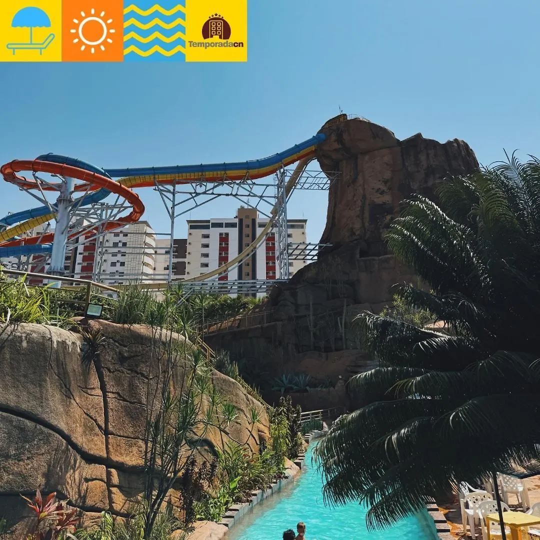 Piazza Diroma Com Acesso Ao Acqua Park - Temporda Cn L Aparthotel Caldas Novas Brazília