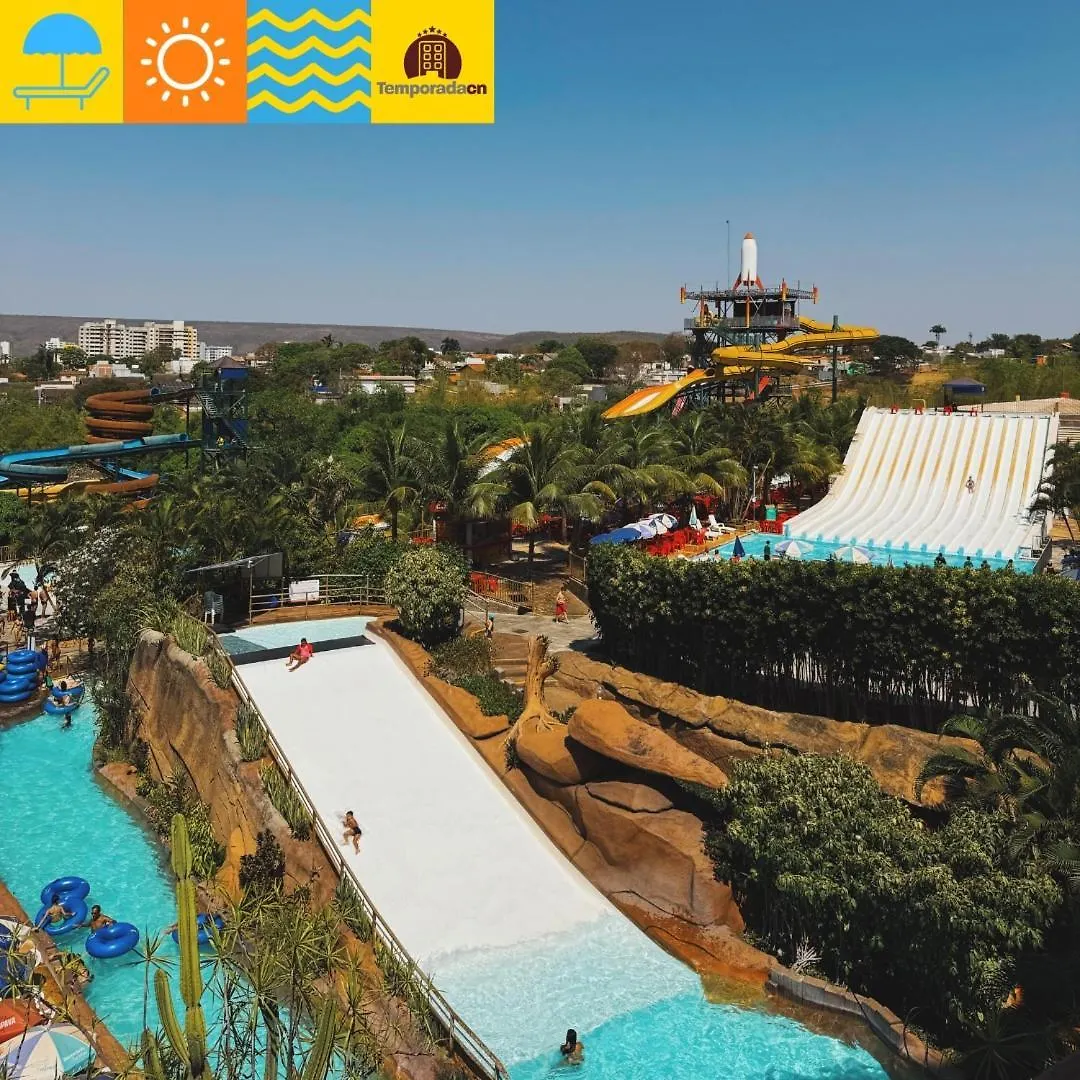 Piazza Diroma Com Acesso Ao Acqua Park - Temporda Cn L Aparthotel Caldas Novas